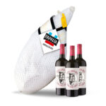 Jamón crudo Papalia (hasta 8 kg) + 3 vinos
